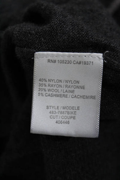 Joie Charcoal Gray Bicycle Graphic Round Neck Sweater Size Extra Small