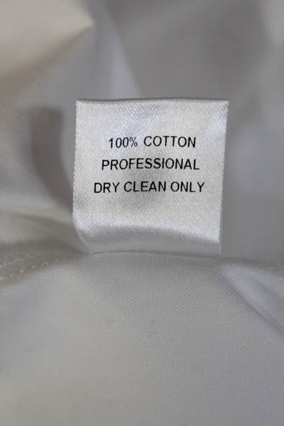 Petersym White Collared Dolman Sleeve Bromley Shirt Size Small New $238 42650
