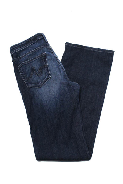 AG Adriano Goldschmied Blue Stonewashed Mid Rise Angel Boot Cut Jean Size 27