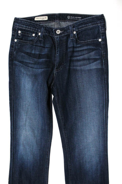 AG Adriano Goldschmied Blue Stonewashed Mid Rise Angel Boot Cut Jean Size 27