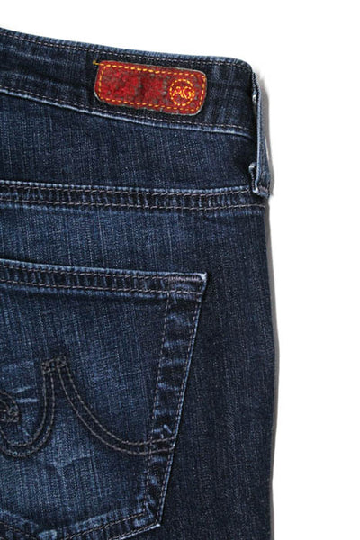 AG Adriano Goldschmied Blue Stonewashed Mid Rise Angel Boot Cut Jean Size 27