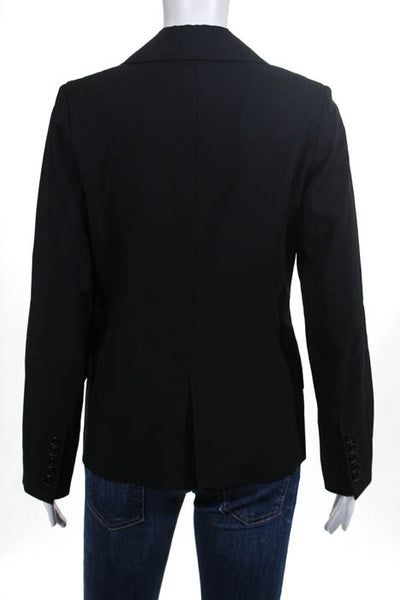 Jennifer Hope Black Wool Wide Lapel One Button Blazer Size 2