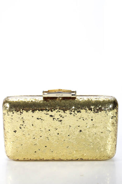 KOTUR Gold Tone Sparkle Ross Espey Minaudiere Bag New $695 90061335