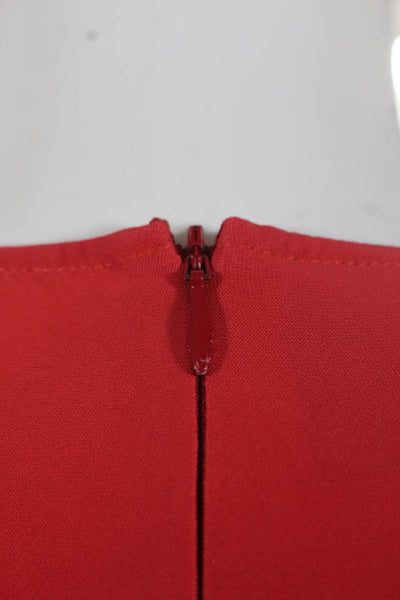 Cedric Charlier Red Asymmetrical Dress Size European 42 $990 10518204