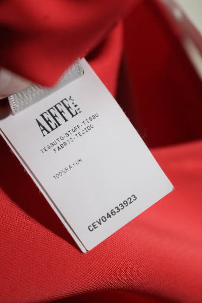 Cedric Charlier Red Asymmetrical Dress Size European 42 $990 10518204