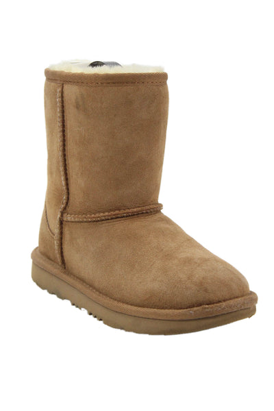 Ugg Childrens Girls Sheepskin Classic II Ankle Boots Brown Size 13