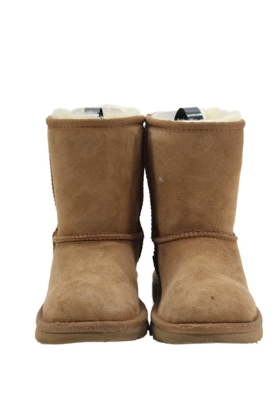 Ugg Childrens Girls Sheepskin Classic II Ankle Boots Brown Size 13