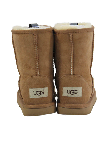 Ugg Childrens Girls Sheepskin Classic II Ankle Boots Brown Size 13