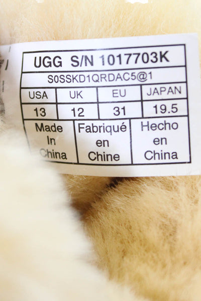 Ugg Childrens Girls Sheepskin Classic II Ankle Boots Brown Size 13