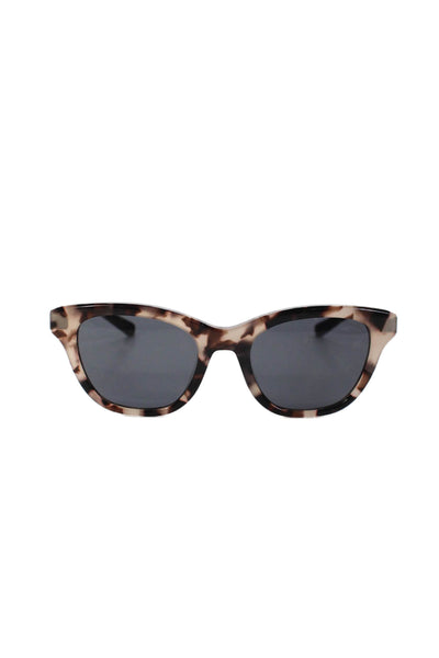 Shinola Womens SH 1503S Rounded Sunglasses Brown Black Plastic
