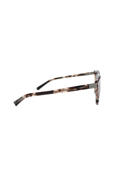 Shinola Womens SH 1503S Rounded Sunglasses Brown Black Plastic