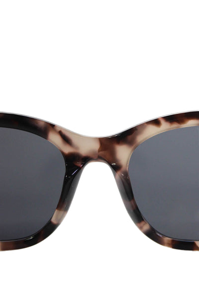 Shinola Womens SH 1503S Rounded Sunglasses Brown Black Plastic