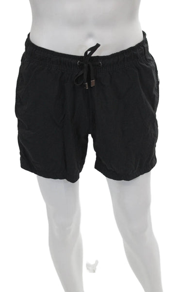 ONIA Mens Black Nylon Solid Shorts Size M