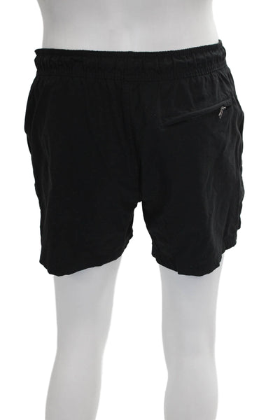 ONIA Mens Black Nylon Solid Shorts Size M