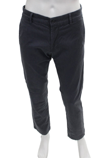Banana Republic Mens Chino Pants Gray Cotton Button Size 30