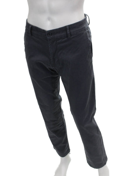 Banana Republic Mens Chino Pants Gray Cotton Button Size 30