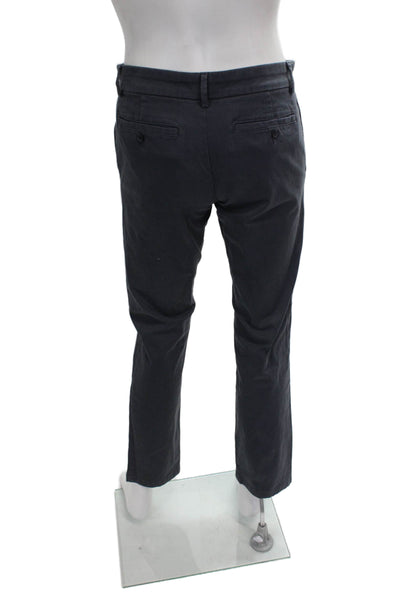 Banana Republic Mens Chino Pants Gray Cotton Button Size 30
