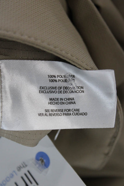 Banana Republic Mens Chino Pants Beige Polyester Button Solid Size 30