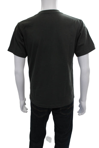 Uniqlo Unisex T-Shirt Green Anime Graphic 100% Cotton Crew Neck Size S