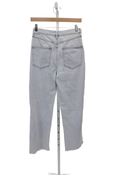 We Wore What Womens Straight Jeans High Rise Blue 100% Cotton Size 26