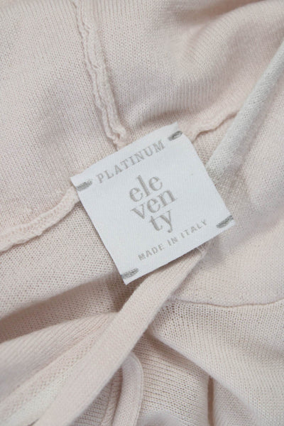 ELEVENTY Womens Pullover Sweater Beige Wool Crew Neck Long Sleeve Size XS
