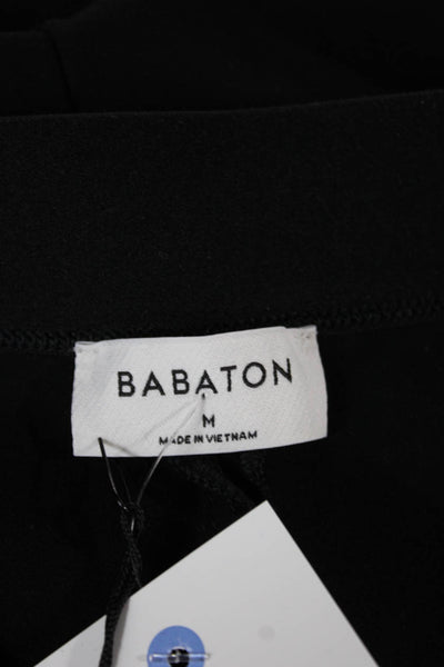 Babaton Womens Dress Pants Black Rayon Blend Pull On Size M