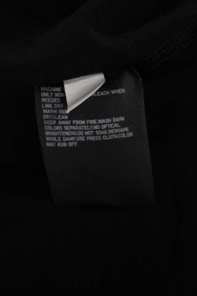 Uniqlo Unisex Black Basic Cotton Blend Crew Neck Short Sleeve T-Shirt Size L