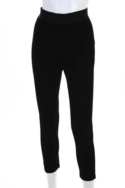 L.K. Bennett  Black Stretch Fit Flat Front  Legging Pants Size 4
