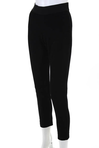 L.K. Bennett  Black Stretch Fit Flat Front  Legging Pants Size 4
