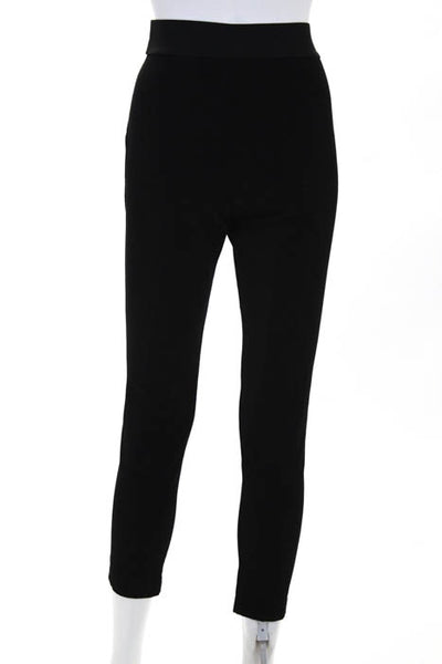 L.K. Bennett  Black Stretch Fit Flat Front  Legging Pants Size 4
