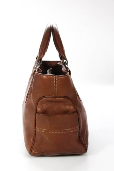 Celine Brown Leather Small Boogie Satchel Handbag