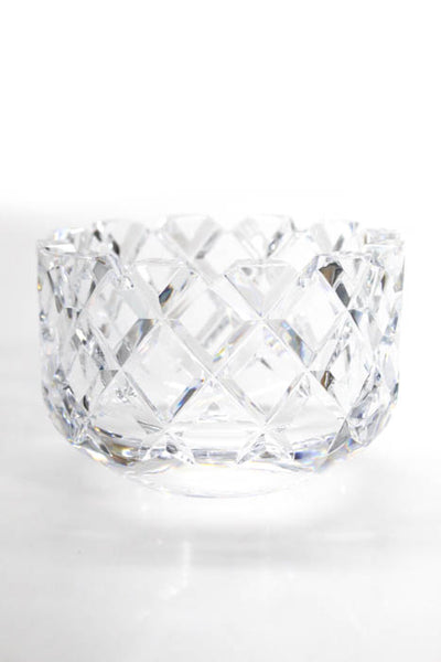Orrefors Crustal Etched Embellished Sofiero Small Pattern Bowl