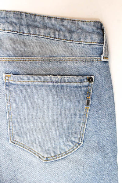 Genetic Light Blue Cotton Distressed Skinny Leg Jeans Size 29