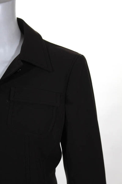 Prada Dark Brown Notched Collar Button Front Blazer Size Italian 42