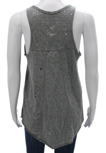 RtA Womens Gray Cotton Scoop Neck Sleeveless Basic Tank Size XS