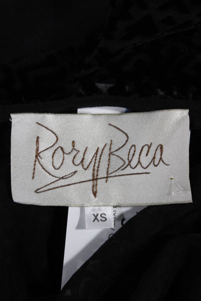 Rory Beca Womens Sleeveless Basic Blouse Purple Rayon Round Neck Size XS