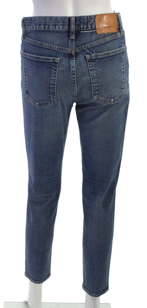 Moussy Womens Tapered Jeans Blue Mid Rise Button Fly Size 27