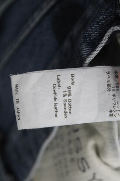 Moussy Womens Tapered Jeans Blue Mid Rise Button Fly Size 27