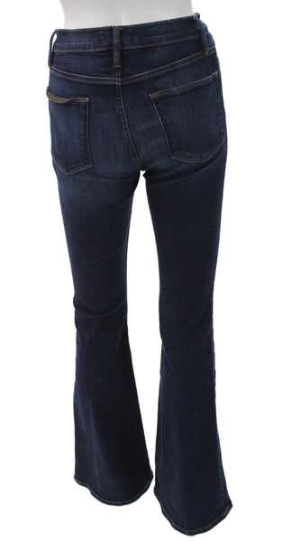 Frame Women Bootcut Jeans Blue Mid Rise Cotton Blend Size 26