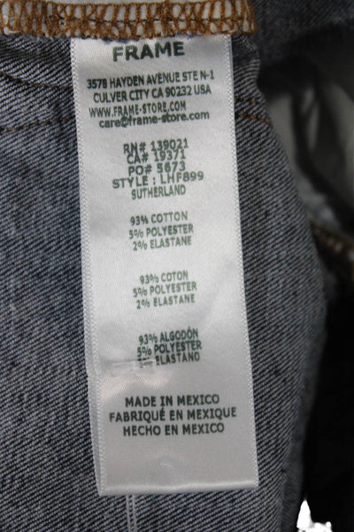 Frame Women Bootcut Jeans Blue Mid Rise Cotton Blend Size 26
