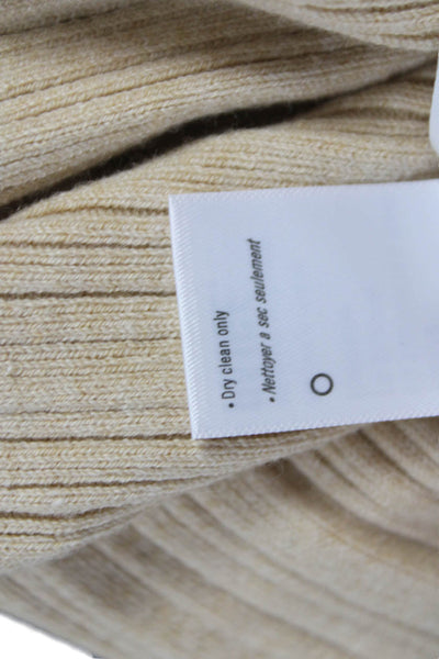 Paige Women Sleeveless Collared Organic Cotton Vest Beige Size 2XS