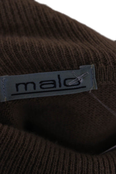 Malo Womens Cashmere Pullover Turtleneck Sweater Beige Size S