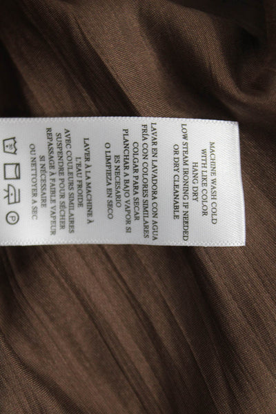 Rails Womens Shift Dress Brown V Neck Long Sleeve Mini Size M