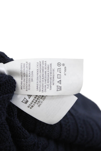 Polo Ralph Lauren Girls Cotton Cable Kit Dress Navy SIze M 8-10