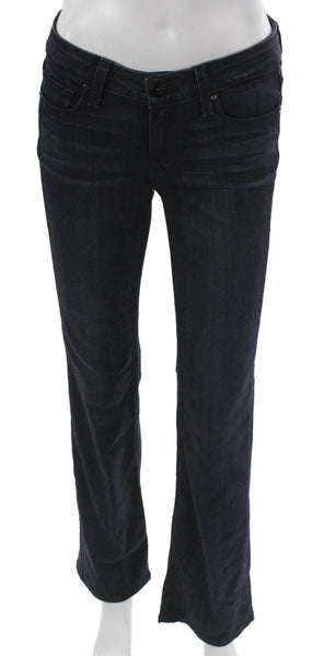 Paige Black Label Women Bootcut Jeans Blue Low Rise Rayon Size 26