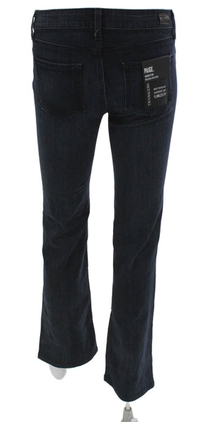Paige Black Label Women Bootcut Jeans Blue Low Rise Rayon Size 26