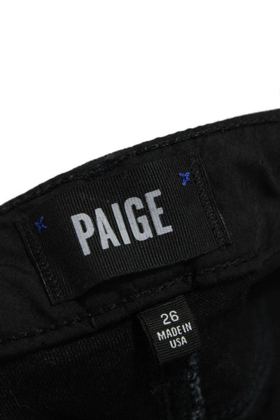 Paige Black Label Women Bootcut Jeans Blue Low Rise Rayon Size 26
