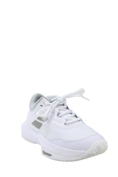 Babolat Womens Lace Up Low Top Running Sneakers White Size 7