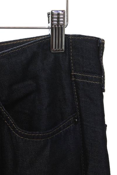 Mac Jeans Womens Wide-Leg Blue Viscose Jeans Size 32