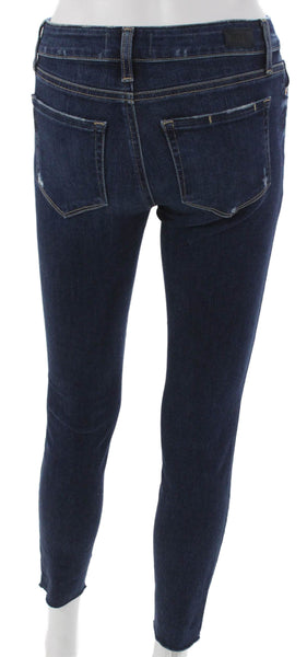 Paige Womens Ankle Jeans Mid Rise Blue Size 25
